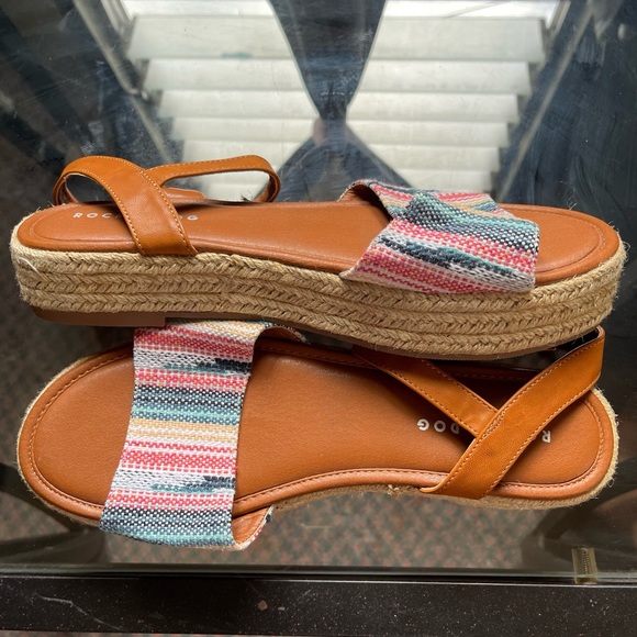 Multi-color Platform Sandals - Picture 3 of 4